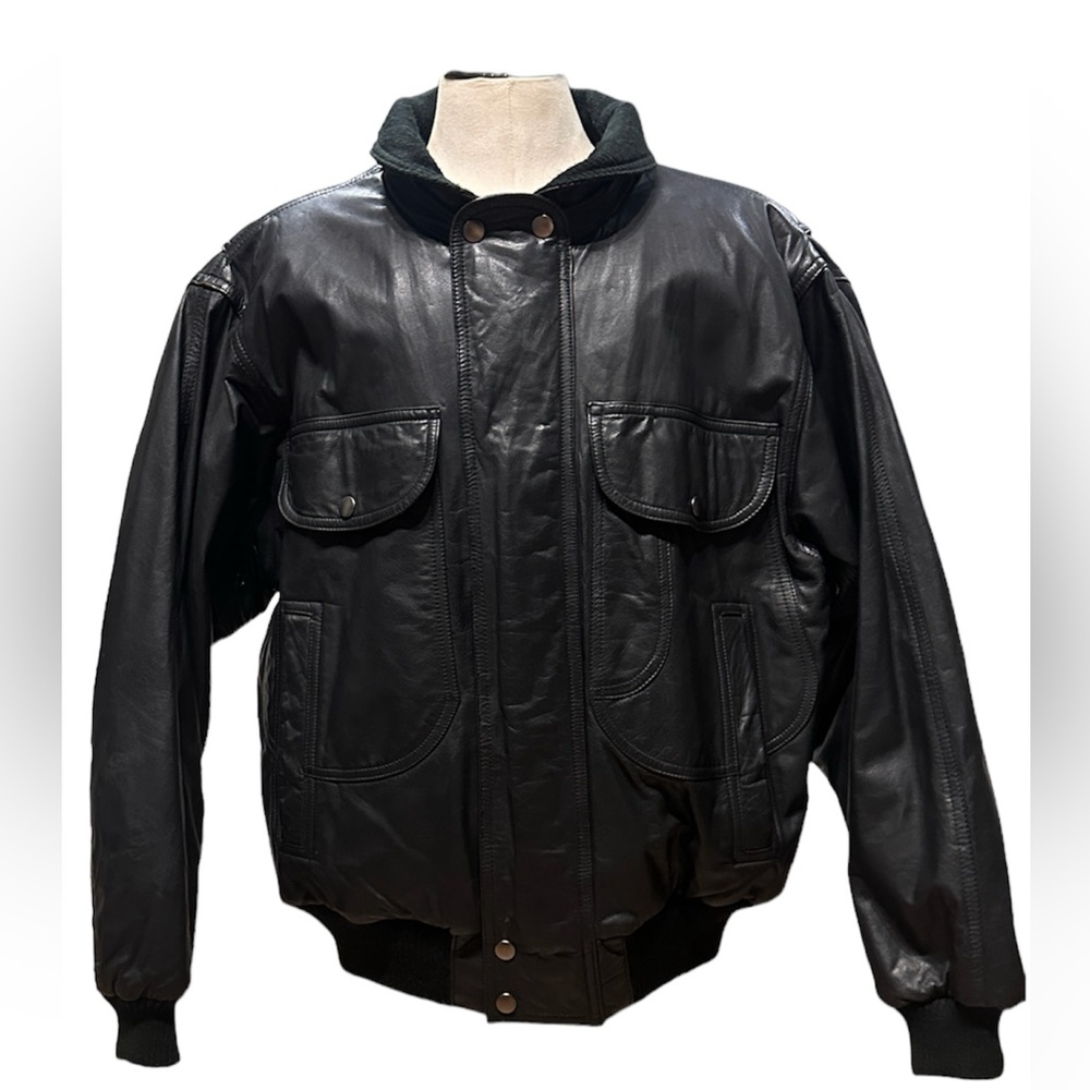 Vintage Don Nash Limited leather bomber jacket! Sz 40 - Picture 2 of 16